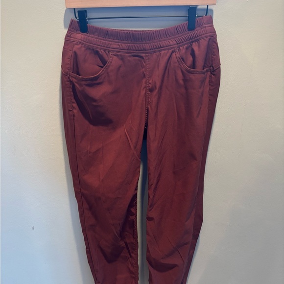 Prana Maroon Drawstring Waist Pants - Picture 3 of 7